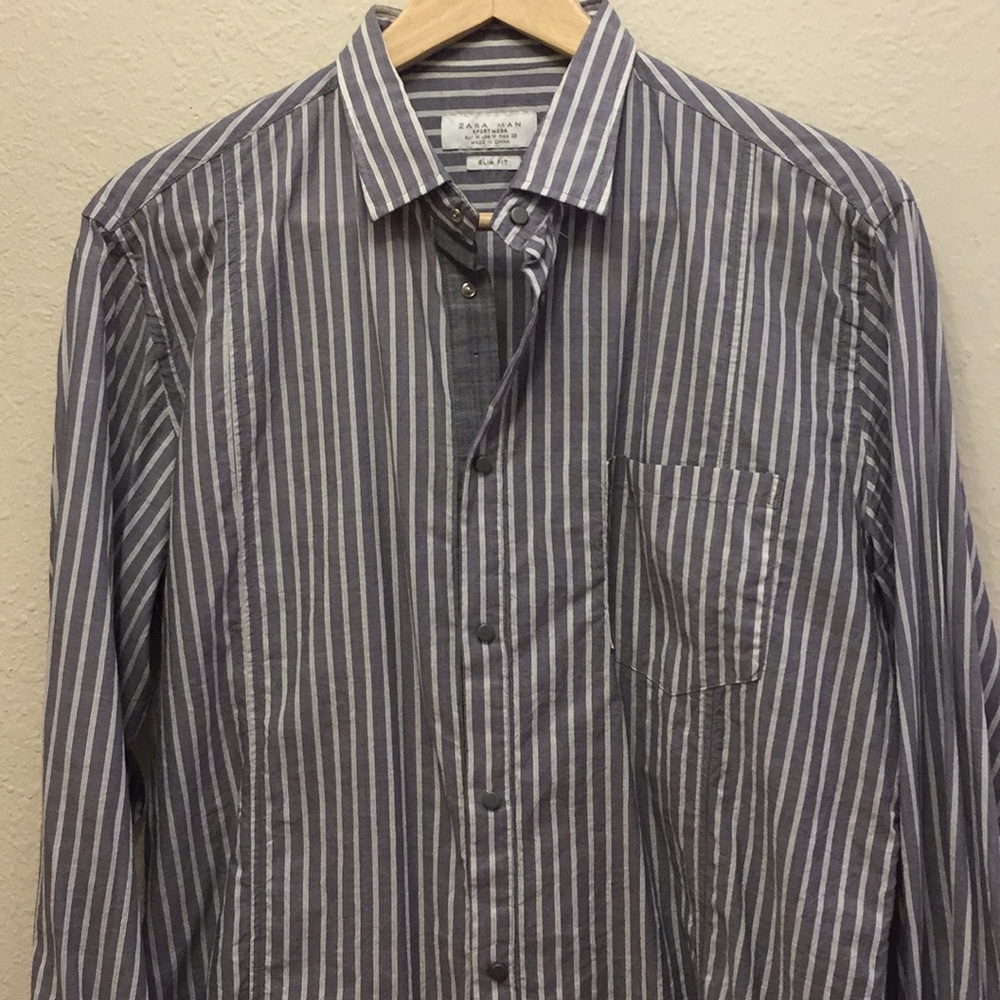 Zara Snap Button Down
